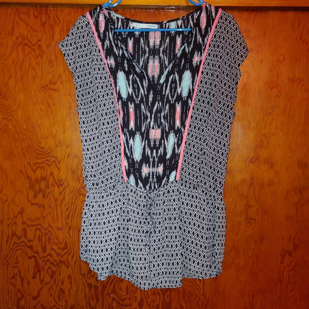 Maurices Sleeveless Tribal Print Top